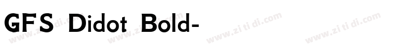 GFS Didot Bold字体转换
